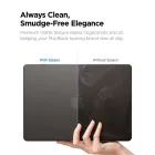 MacBook Air 13" (2023-2026) Tok - Spigen AirSkin - Áttetsző-Fekete