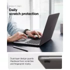 MacBook Air 13" (2023-2026) Tok - Spigen AirSkin - Áttetsző-Fekete
