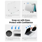 MacBook Air 13" (2023-2026) Tok - Spigen AirSkin - Áttetsző-Fekete