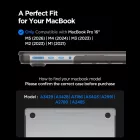 MacBook Pro 16" (2021-2026) Tok - Spigen AirSkin - Áttetsző-Fekete