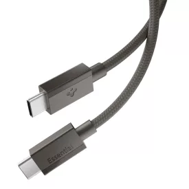   Spigen Essential USB-C - USB-C Kábel - 1.5m 60W - Sötétszürke