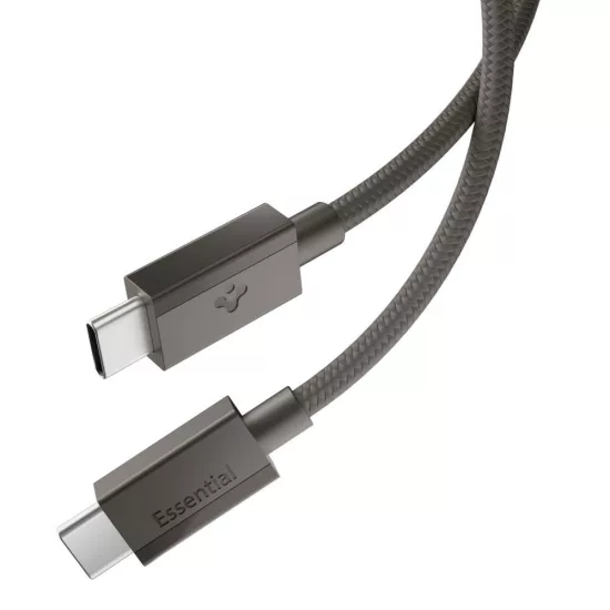 Spigen Essential USB-C - USB-C Kábel - 1.5m 60W - Sötétszürke
