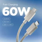 Spigen Essential USB-C - USB-C Kábel - 1.5m 60W - Titán
