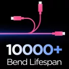 Spigen Essential USB-C - USB-C Kábel - 1m 60W - Pink