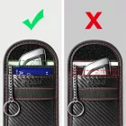 Tech-Protect KLR100 RFID Blokkoló Autós Kulcstartó - Fekete-Piros Karbon