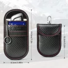 Tech-Protect KLR100 RFID Blokkoló Autós Kulcstartó - Fekete-Piros Karbon