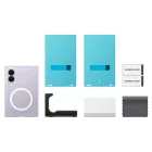 Samsung Galaxy Z Fold 8 Tok - Samsung Clear Magnet Case + 2x Tükröződésgátló Film - Átlátszó