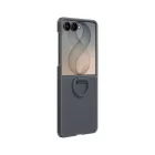 Samsung Galaxy Z Flip 8 Tok - Samsung Silicone Ring Magnet Cover - Fekete