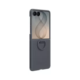   Samsung Galaxy Z Flip 8 Tok - Samsung Silicone Ring Magnet Cover - Fekete