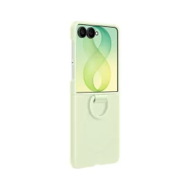   Samsung Galaxy Z Flip 8 Tok - Samsung Silicone Ring Magnet Cover - Zöld