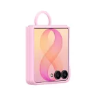 Samsung Galaxy Z Flip 8 Tok - Samsung Silicone Ring Magnet Cover - Pink