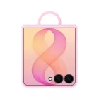 Samsung Galaxy Z Flip 8 Tok - Samsung Silicone Ring Magnet Cover - Pink