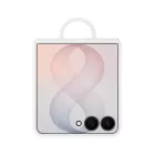 Samsung Galaxy Z Flip 8 Tok - Samsung Silicone Ring Magnet Cover - Fehér