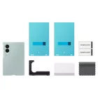 Samsung Galaxy Z Fold 8 Tok - Samsung Silicone Magnet Case + 2x Tükröződésgátló Film - Zöld