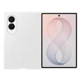   Samsung Galaxy Z Fold 8 Tok - Samsung Silicone Magnet Case + 2x Tükröződésgátló Film - Fehér