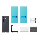 Samsung Galaxy Z Fold 8 Ultra Tok - Samsung Silicone Magnet Case + 2x Tükröződésgátló Film - Fekete
