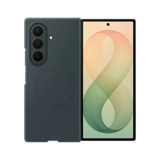 Samsung Galaxy Z Fold 8 Ultra Tok - Samsung Silicone Magnet Case + 2x Tükröződésgátló Film - Zöld