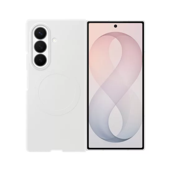 Samsung Galaxy Z Fold 8 Ultra Tok - Samsung Silicone Magnet Case  + 2x Tükröződésgátló Film - Fehér