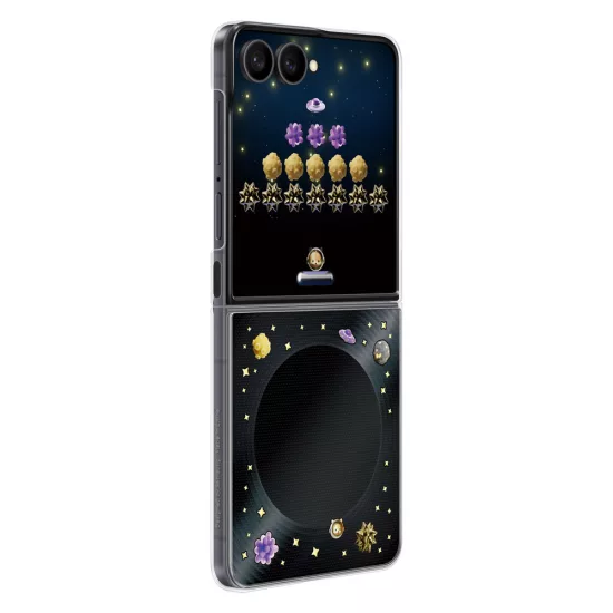 Samsung Galaxy Z Flip 8 Tok - Samsung Flipsuit Case + Interaktív LED Kártya - Fekete