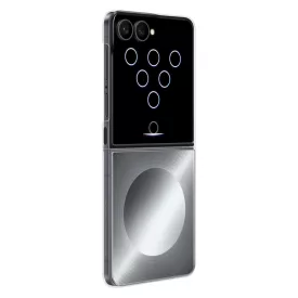   Samsung Galaxy Z Flip 8 Tok - Samsung Flipsuit Case + Interaktív LED Kártya - Szürke