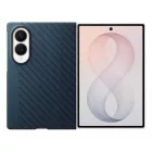 Samsung Galaxy Z Fold 8 Tok - Samsung Carbon Magnet + 2x Tükröződésgátló Film - Kék