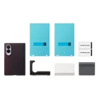 Samsung Galaxy Z Fold 8 Tok - Samsung Carbon Magnet + 2x Tükröződésgátló Film - Piros