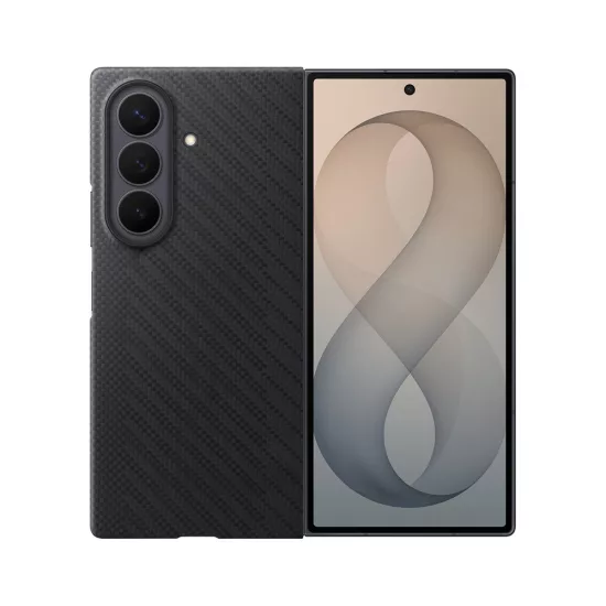 Samsung Galaxy Z Fold 8 Ultra Tok - Samsung Carbon Magnet + 2x Tükröződésgátló Film - Fekete