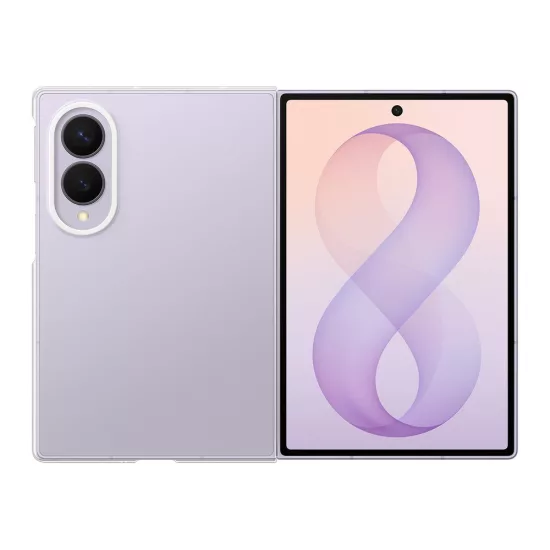 Samsung Galaxy Z Fold 8 Tok - Samsung Clear Case + 2x Tükröződésgátló Film - Átlátszó