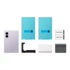 Samsung Galaxy Z Fold 8 Tok - Samsung Clear Case + 2x Tükröződésgátló Film - Átlátszó