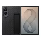 Samsung Galaxy Z Fold 8 Tok - Samsung Carbon Standing Case + 2 Tükröződésgátló Film - Fekete