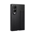 Samsung Galaxy Z Fold 8 Tok - Samsung Carbon Standing Case + 2 Tükröződésgátló Film - Fekete