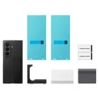 Samsung Galaxy Z Fold 8 Ultra Tok - Samsung Carbon Standing Case + 2 Tükröződésgátló Film - Fekete