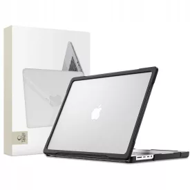   MacBook Pro 14" (2021-2026) Tok - Tech-Protect Velar - Áttetsző-Fekete