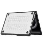 MacBook Pro 14" (2021-2026) Tok - Tech-Protect Velar - Áttetsző-Fekete