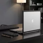 MacBook Pro 16" (2021-2026) Tok - Tech-Protect Velar - Áttetsző-Fekete