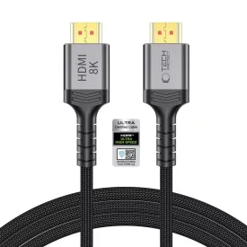   Tech-Protect UltraBoost HDMI 2.1 Kábel - 4K 120Hz / 8K 60Hz 200 cm - Fekete