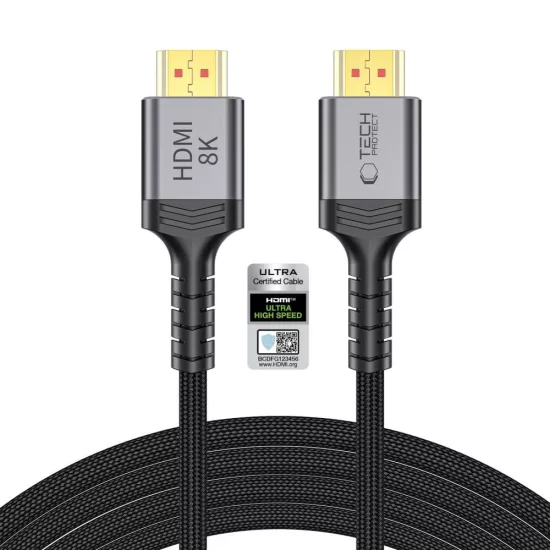 Tech-Protect UltraBoost HDMI 2.1 Kábel - 4K 120Hz / 8K 60Hz 300 cm - Fekete