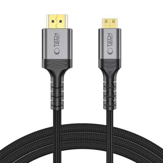 Tech-Protect UltraBoost Mini HDMI - HDMI 2.1 8K 60HZ Kábel 200 cm - Fekete