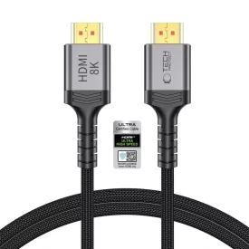   Tech-Protect UltraBoost HDMI 2.1 Kábel - 4K 120Hz / 8K 60Hz 100 cm - Fekete