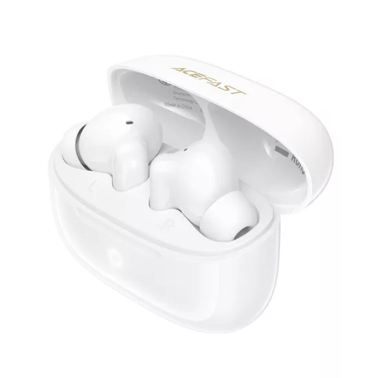 Acefast W7 TWS BT6.0 In-Ear Vezeték Nélküli Fülhallgató ENC-vel - Fehér