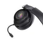 Acefast H15 Bluetooth / 2.4 GHz / AUX Gaming Fejhallgató Mikrofonnal és RGB Háttérvilágítással - Fekete