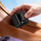 Acefast Z10 GaN Asztali Töltő 100W - 3xUSB + Visszahúzható USB-C Kábellel és TFT Kijelzővel - Fekete