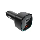 Acefast B18 Autós Töltő 200W - 2xC + A - Fekete