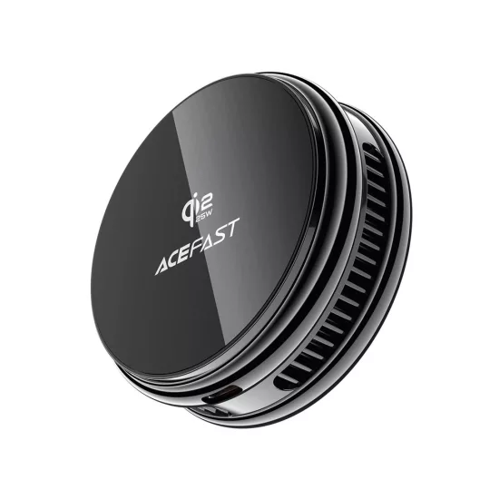 Acefast E47 Qi2 25W Mágneses Vezeték Nélküli Töltő Hűtéssel - Fekete