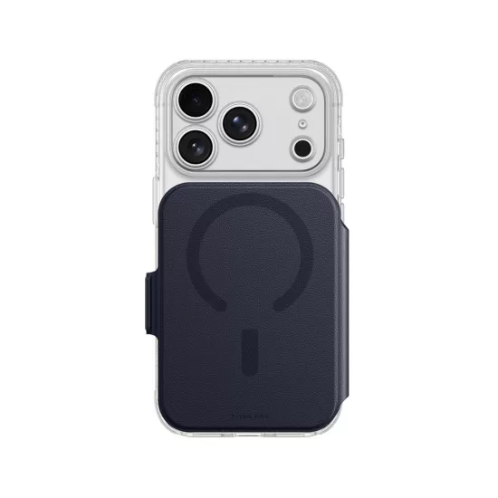 iPhone 18 Pro Max Tok - AmazingThing Titan Pro Flip Wallet Set - Sötétkék