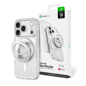   iPhone 18 Pro Tok - AmazingThing Titan Pro Lens Ring Set MagSafe - Átlátszó