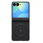 Samsung Galaxy Z Flip 8 Tok - Spigen AirSkin Aramid MagFit MagSafe - Fekete