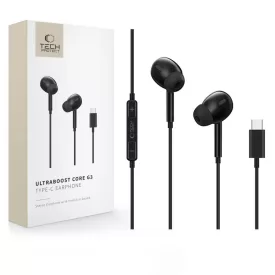  Tech-Protect Ultraboost Core G3 USB-C Vezetékes Fülhallgató - Fekete