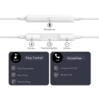 Tech-Protect Ultraboost Core G3 Mini Jack Vezetékes Fülhallgató - Fehér