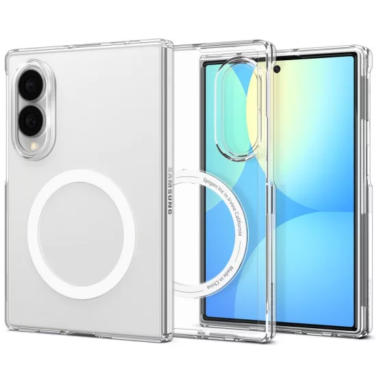 Samsung Galaxy Z Fold 8 Tok - Spigen AirSkin MagFit MagSafe - Átlátszó-Fehér